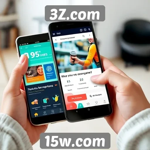 Experiência do usuário no 3Z.com em dispositivos móveis